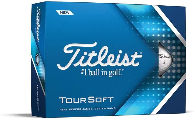 Titleist Tour Soft Golf Balls - Personalised - White