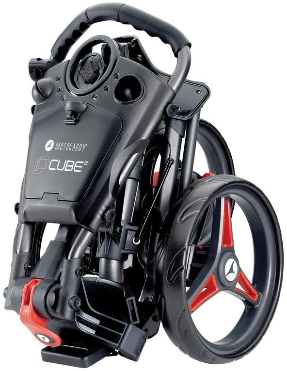 Motocaddy Cube Push Golf Trolley - Red