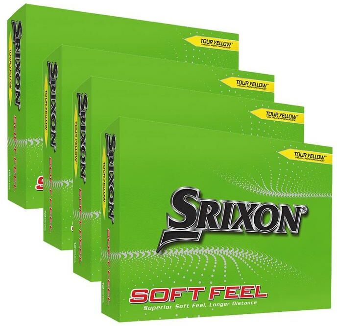 Srixon Soft Feel Golf Balls - Yellow (4 FOR 3)