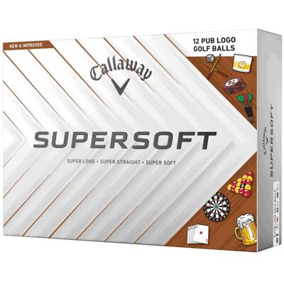 Callaway Supersoft Pub Golf Balls - White Callaway Supersoft Pub Golf Balls - White