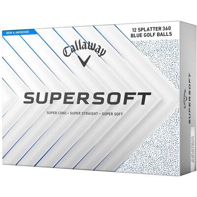 Callaway Supersoft Splatter 360 Golf Balls - Blue Callaway Supersoft Splatter 360 Golf Balls - Blue