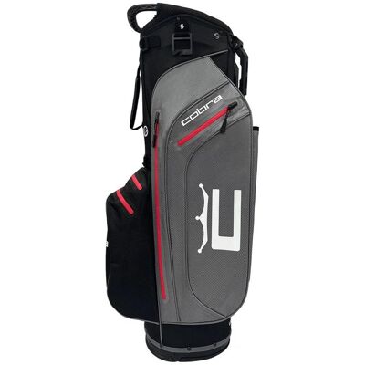 Cobra Ace Waterproof Golf Stand Bag - Quite Shade/White/Black/Red Cobra Ace Waterproof Golf Stand Bag - Quite Shade/White/Black/Red