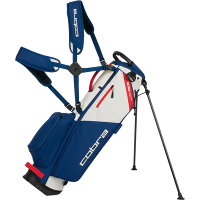 Cobra Ultralight 2 Golf Carry Stand Bag - Estate Blue/Sugared Almond/Pop Red Cobra Ultralight 2 Golf Carry Stand Bag - Estate Blue/Sugared Almond/Pop Red