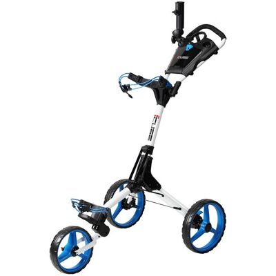 CUBE - Golf Push Trolley - White/Blue - 6.6KG - Golf Trolley CUBE - Golf Push Trolley - White/Blue - 6.6KG - Golf Trolley