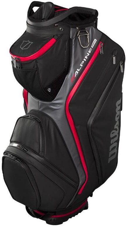 Wilson Alpine Dry Waterproof Golf Cart Bag - Black/Grey/Red