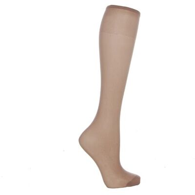 Cosyfeet Extra Roomy Everyday Knee Highs 20 Denier - Mink - Size: One Size Cosyfeet Extra Roomy Everyday Knee Highs 20 Denier - Mink - Size: One Size