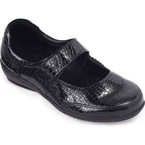 Cosyfeet Harriet Women's Extra Wide Shoes for Swollen Feet - Black Croc Print - Size: 5½ XXW Cosyfeet Harriet Women's Extra Wide Shoes for Swollen Feet - Black Croc Print - Size: 5½ XXW