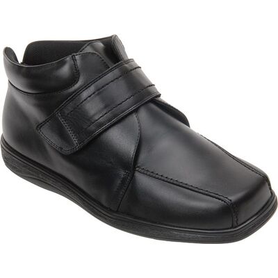 Cosyfeet Alex Men's Extra Wide Boots for Swollen Feet - Black - Size: 13 XXW Cosyfeet Alex Men's Extra Wide Boots for Swollen Feet - Black - Size: 13 XXW