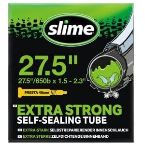 Slime Extra Strong Self-sealing Inner Tube 27.5 X 1.50-2.30 Inch - Presta Valve Slime Extra Strong Self-sealing Inner Tube 27.5 X 1.50-2.30 Inch - Presta Valve