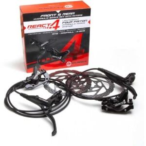 Clarkes Clarks React 4 Piston Hydraulic Brakes 203/180mm Clarkes Clarks React 4 Piston Hydraulic Brakes 203/180mm