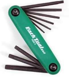 Park Tool Tws2c Fold-up Torx Wrench Set: T7 9 10 15 20 27 30 And 40