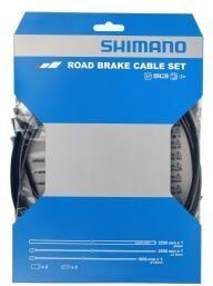 Shimano Road Brake Cable Set With Stainless Steel Inner Wire Black