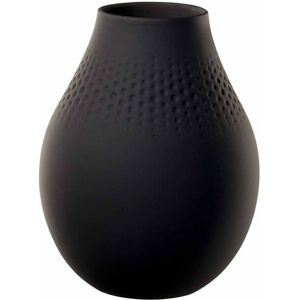 Villeroy & Boch Collier Perle Tall Black Vase