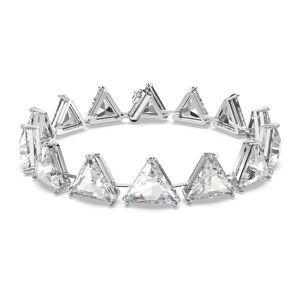 Swarovski Jewellery Swarovski Millenia Bracelet, Spike Triangle Cut Crystals, White, Rhodium plated