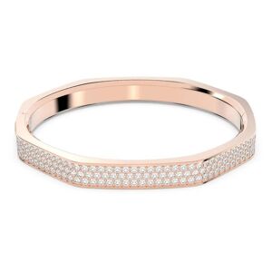 Swarovski Jewellery Swarovski Dextera Bangle, Medium, Octagon Shape, White, Rose Gold-tone Plated