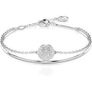 Swarovski Jewellery Swarovski Meteora bangle, White, Rhodium plated