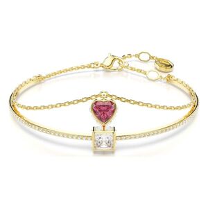 Swarovski Jewellery Swarovski Stilla bangle, Heart, Red, Gold-tone plated
