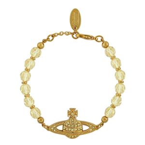 Vivienne Westwood Messaline Jonquil Crystal Bracelet, Gold Plated