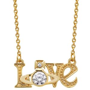 Vivienne Westwood Erica White Pendant, Gold Plated