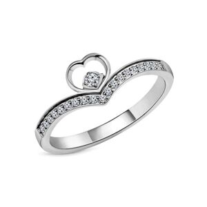 Amori Cherish Ring, Silver, Size 6