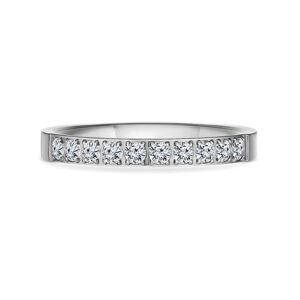 Amori Pave Ring, Silver, Size 6