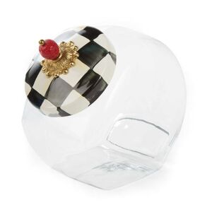 Mackenzie-Childs Courtly Check Enamel Lid Cookie Jar