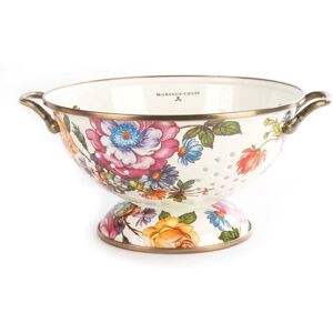 Mackenzie-Childs Flower Market Large Colander, White