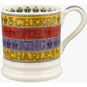 Emma Bridgewater 3 Cheers For King Charles III 1/2 Pint Mug