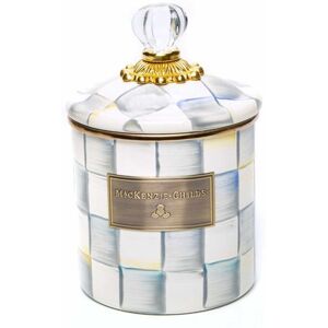 Mackenzie-Childs Sterling Check Enamel Small Canister