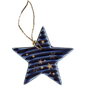 Denby Porcelain Stars Blue Christmas Decoration