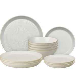 Denby Impression Cream 12 Piece Tableware Set