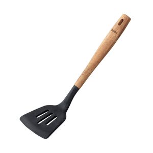 Denby Acacia & Silicone Slotted Turner Black