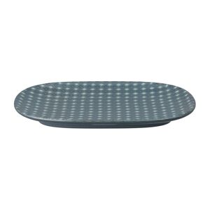 Denby Impression Charcoal Blue Diamond Medium Oblong Platter