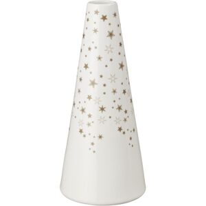 Denby Porcelain White Stars Large Conical Vase