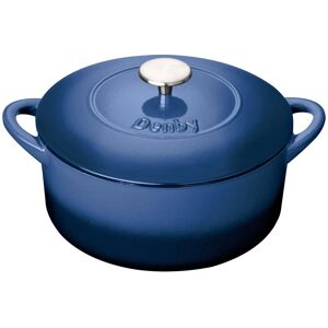 Denby Cobalt 24cm Round Cast Iron Casserole