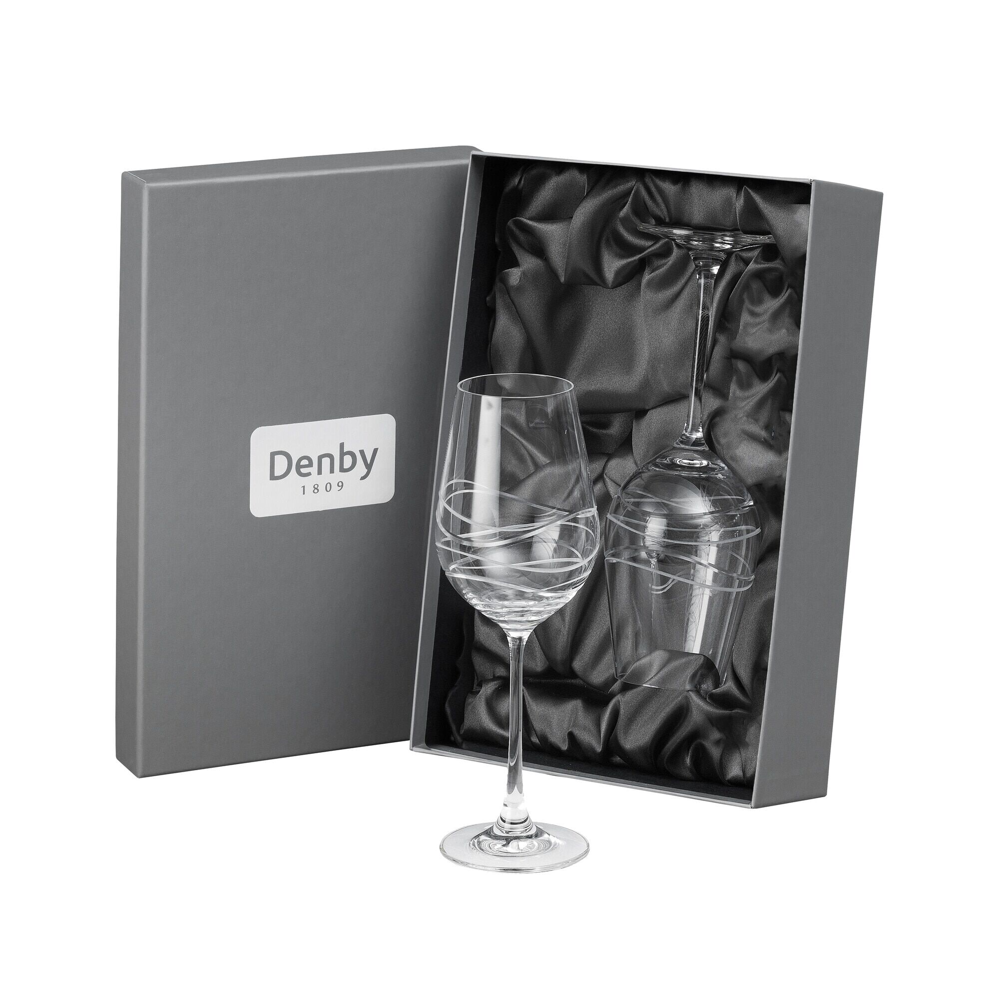 Denby Aurora Leadless Crystal Wine Glass Set Of 2