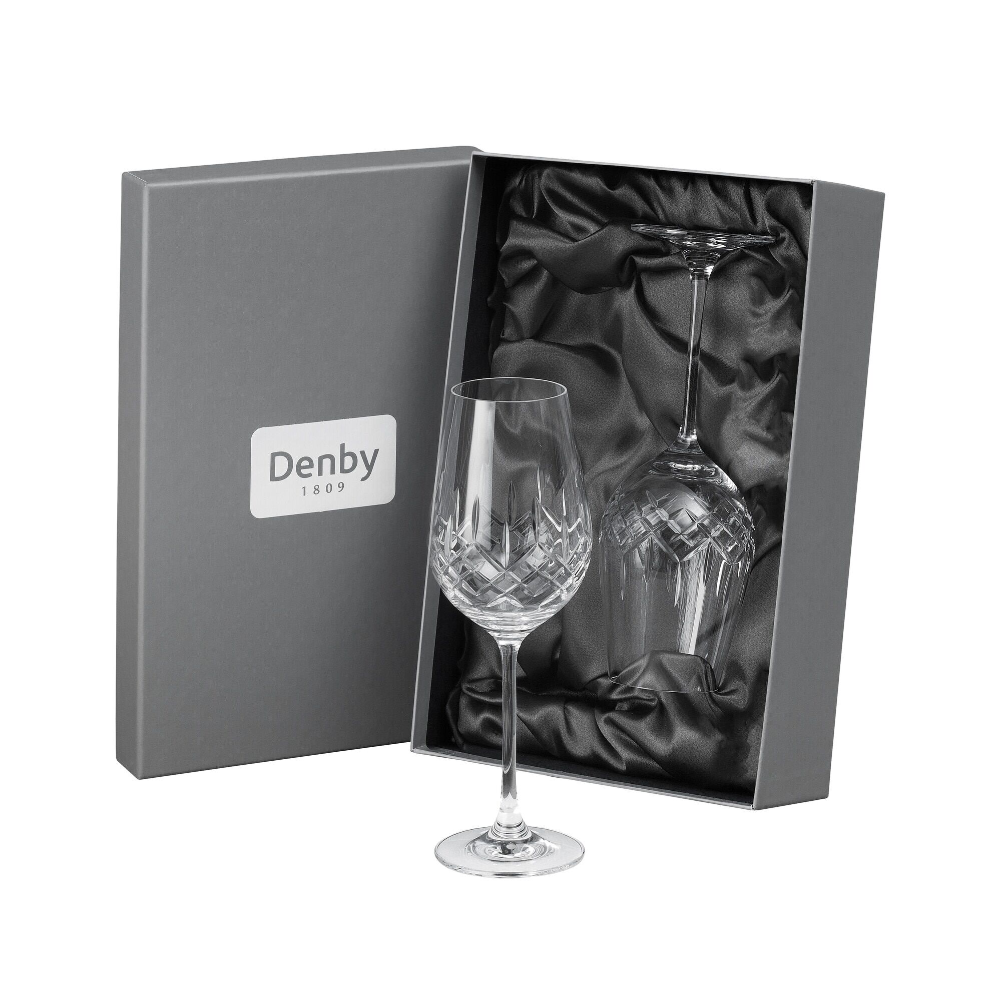 Denby Celeste Leadless Crystal White Wine Glass Set Of 2