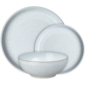 Denby White Speckle 12 Piece Tableware Set