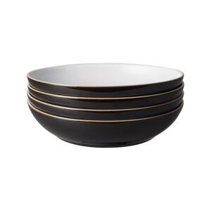 Denby Elements Black Set of 4 Pasta Bowls