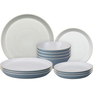 Denby Impression Blue 12 Piece Tableware Set