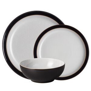 Denby Elements Black 12 Piece Tableware Set