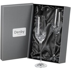 Denby Celeste Leadless Crystal Champagne Flute Set Of 2