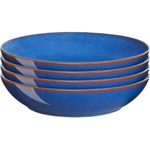 Denby Imperial Blue Set Of 4 Alt Pasta Bowls