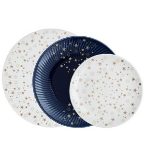 Denby Porcelain Stars 12 Piece Plate Set