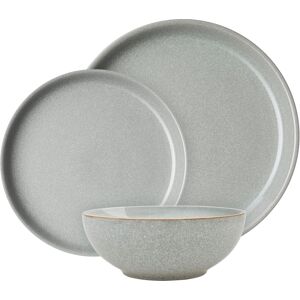 Denby Elements Light Grey Coupe 12 Piece Tableware Set