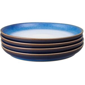 Denby Blue Haze 4Pc Small Coupe Plate Set