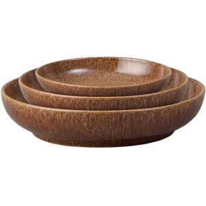 Denby Studio Craft Chestnut Set of 3 Nesting Bowls