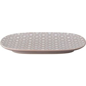 Denby Impression Pink Hexagon Medium Oblong Platter