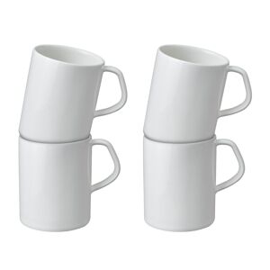 Denby Porcelain Classic White Set Of 4 Mugs