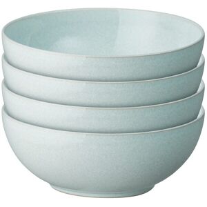 Denby Elements Jade Light Green Coupe Cereal Bowl Set Of 4